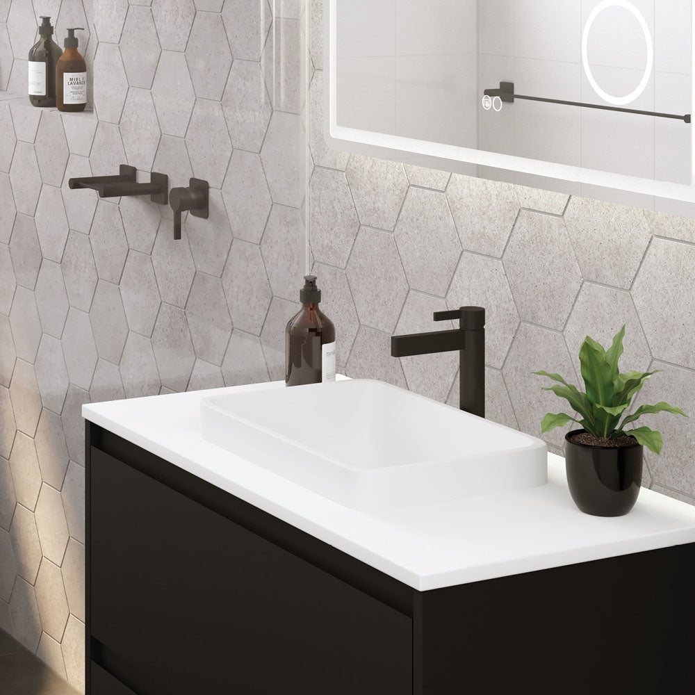 Fienza Sansa Basin Mixer - Matte Black