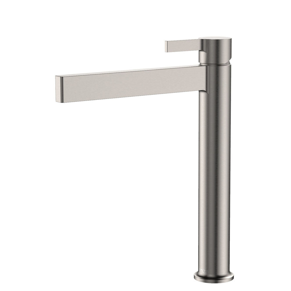 Fienza Sansa Tall Basin Mixer - Brushed Nickel