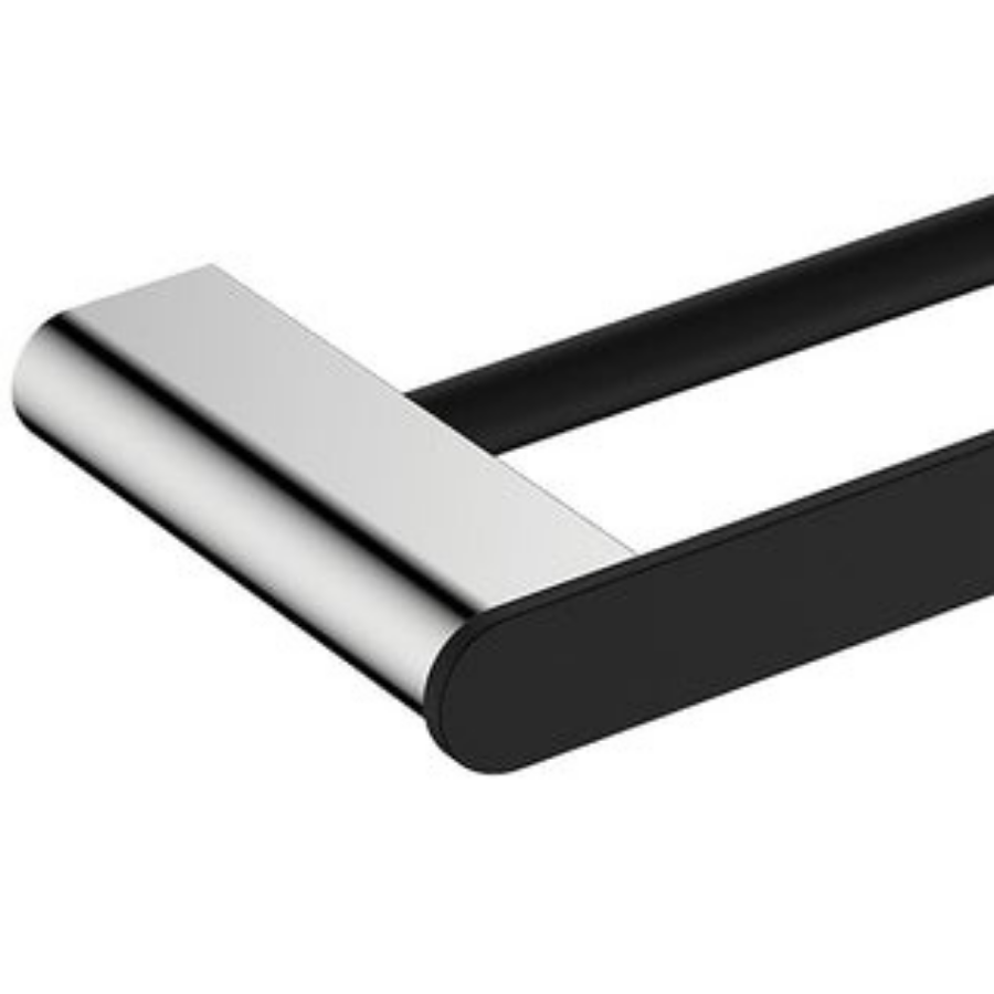 Fienza Lincoln Mixed Finish Double Towel Rail 800mm