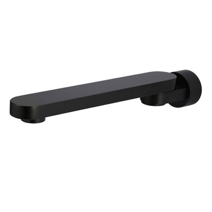 Meir Matte Black Round Swivel Wall Spout