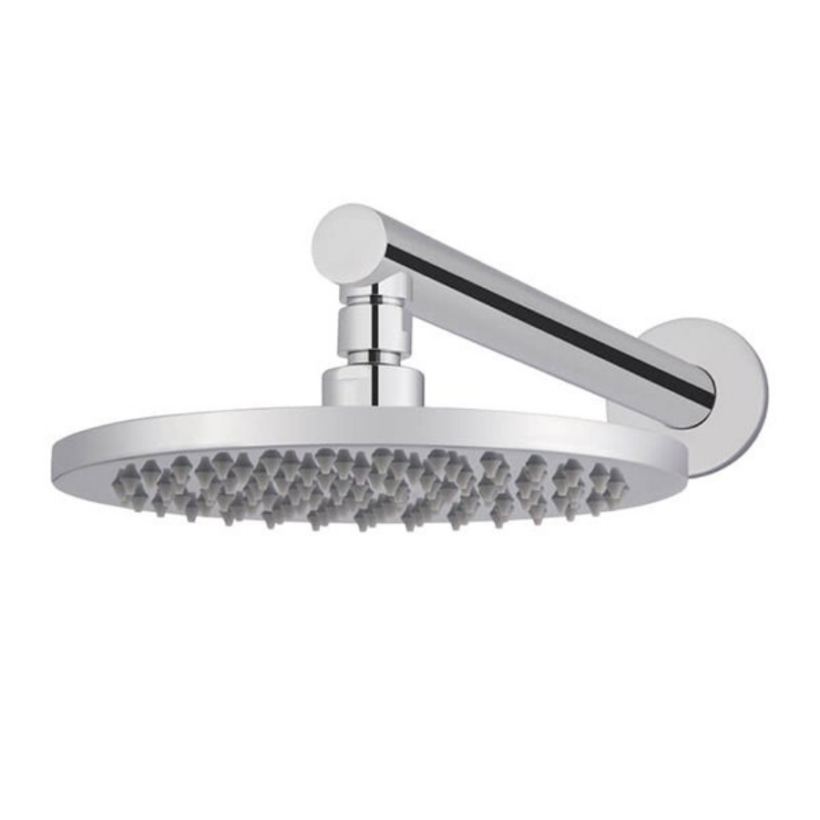 Meir Round Wall Shower 200mm Rose, 400mm Arm - Chrome