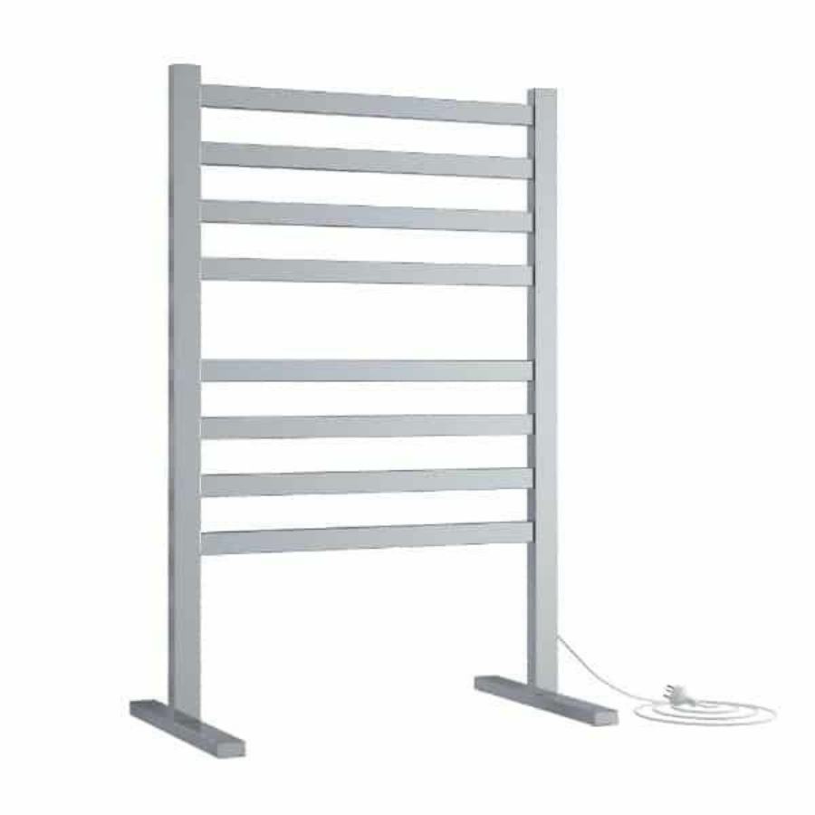 Thermogroup 8 Bar Straight Flat Freestanding Heated Towel Rail 590mm