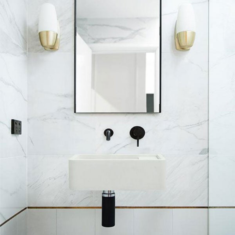 Nood Co Shelf 01 Wall Hung Basin Ivory