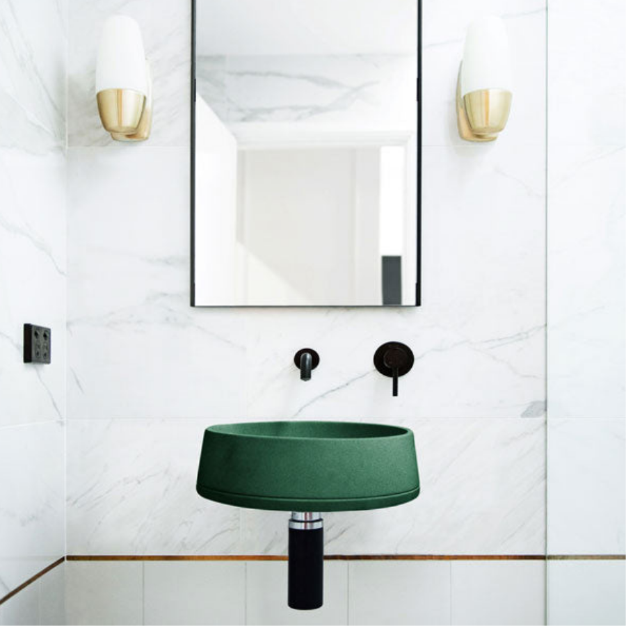 Nood Co Funl Basin Wall Hung Teal