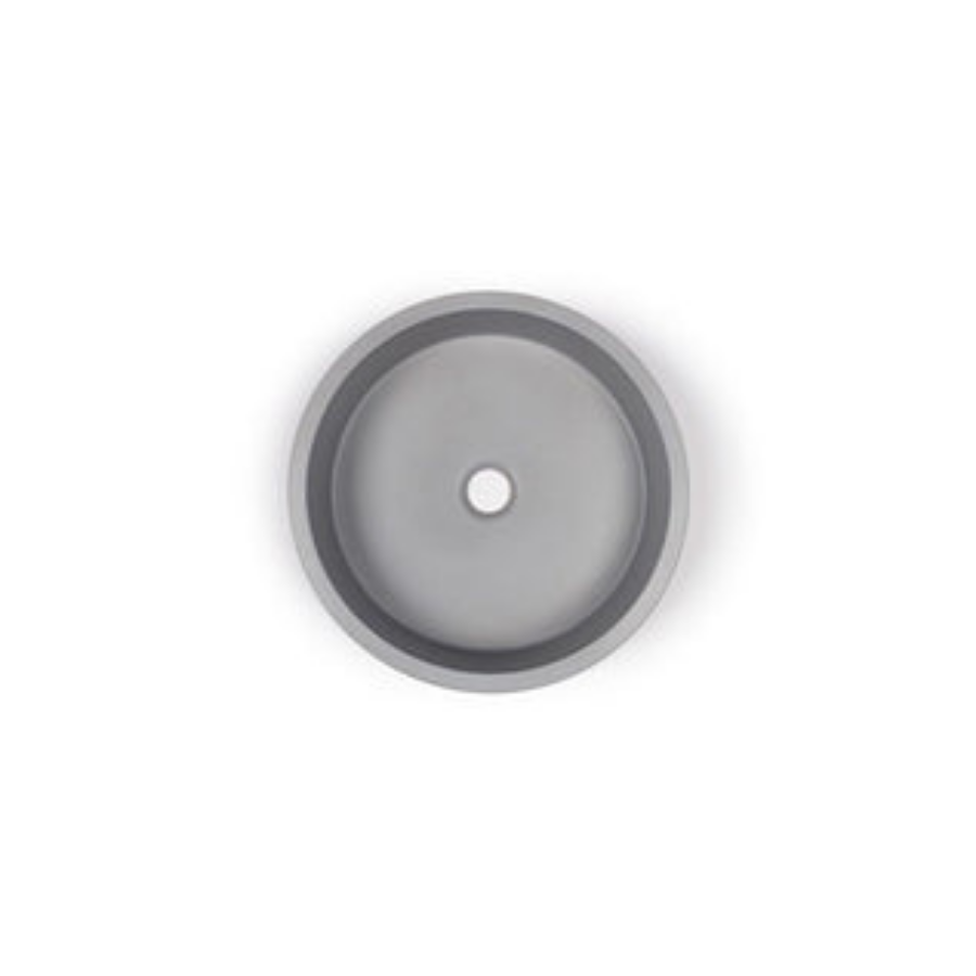 Nood Co Hoop Basin Wall Hung Mid Tone Grey