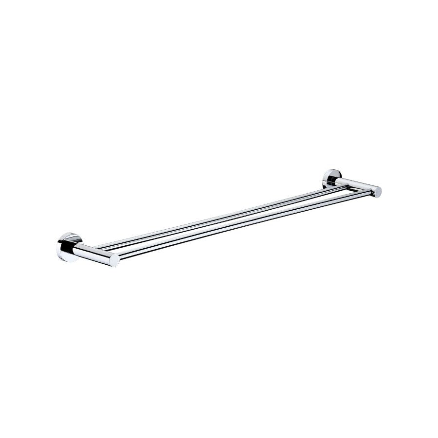 Double Towel Rail - 600mm - Chrome