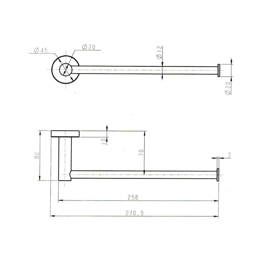 Towel Holder - chrome