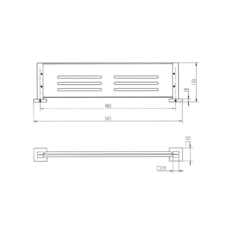 304SS shelf - Chrome