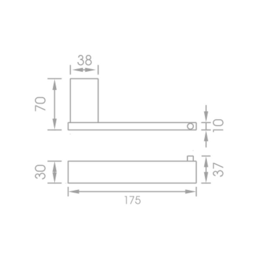 Toilet paper holder - Matte Black