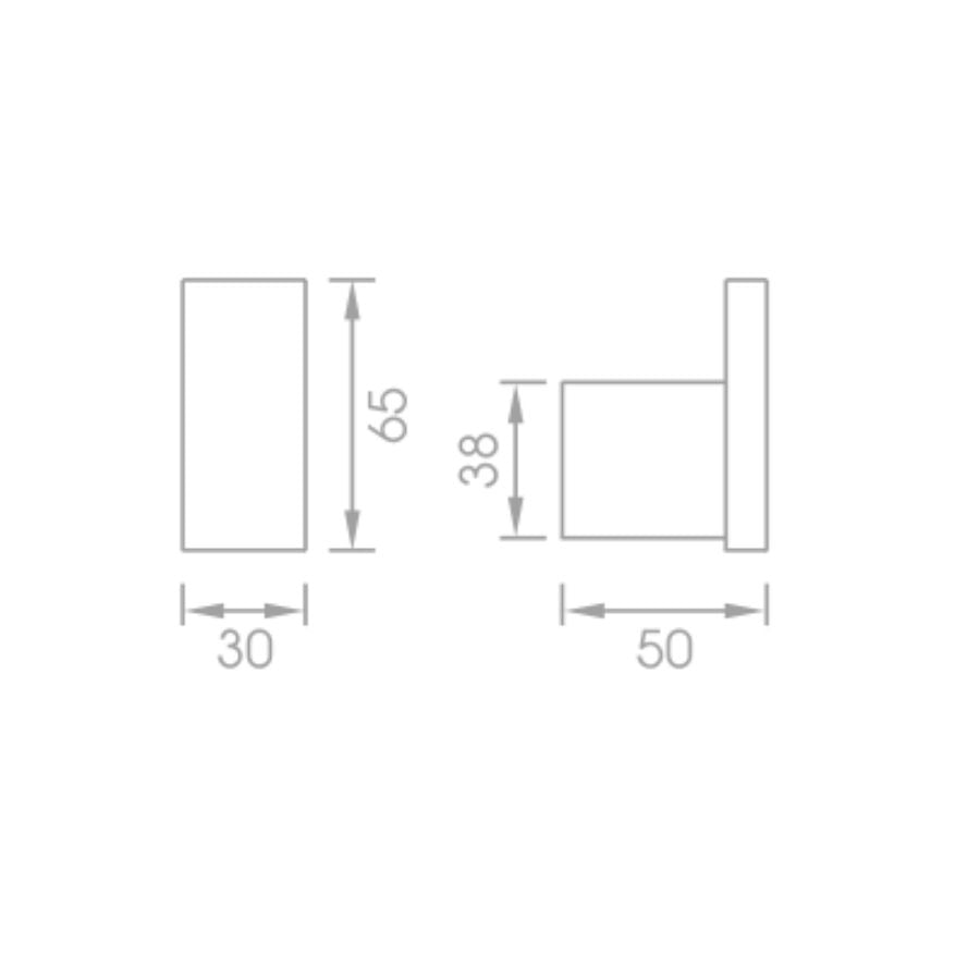 Robe hook - Matte Black