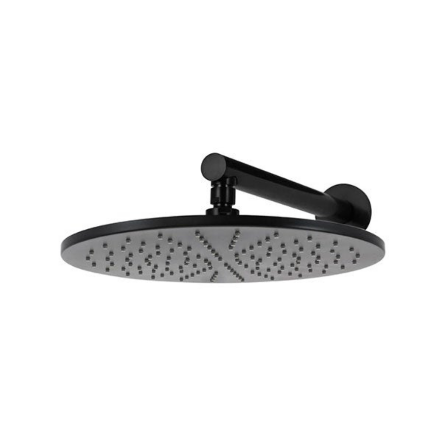 Meir Round Wall Shower 300mm Matte Black