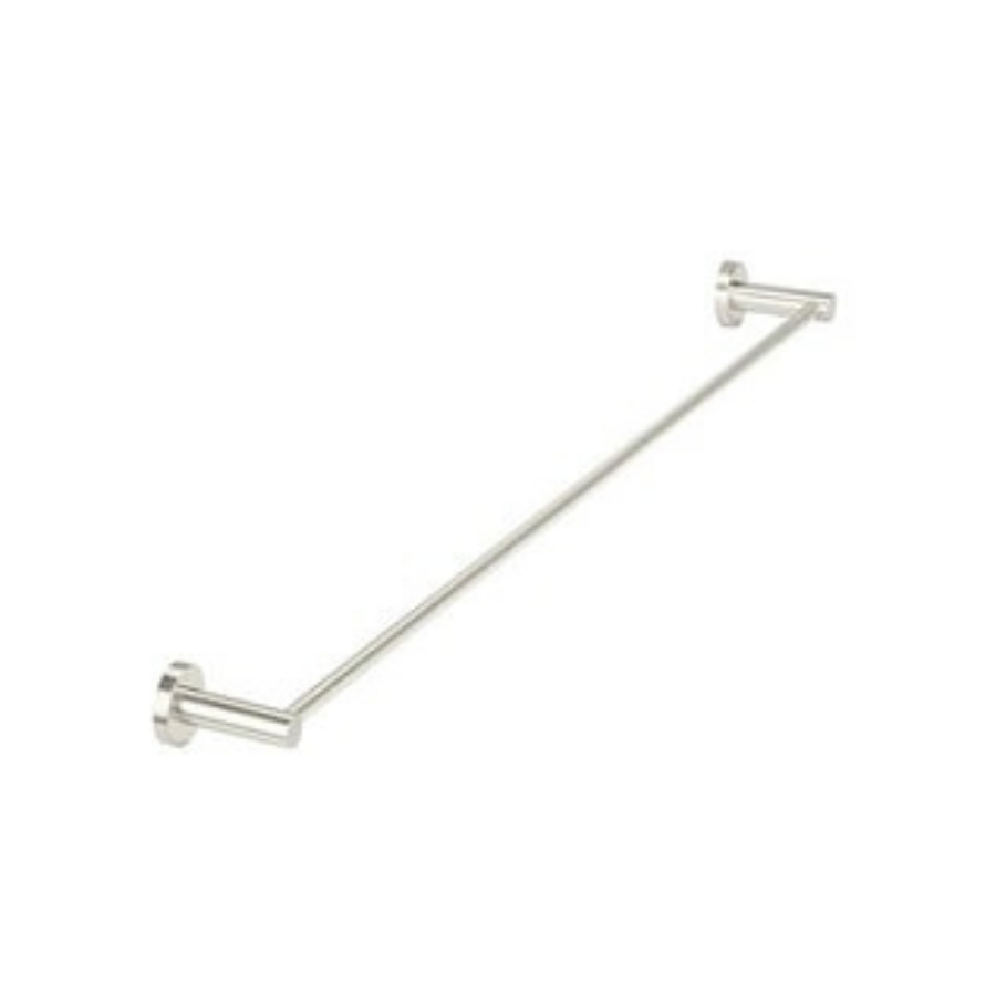 Meir Round Single Towel Rail Brushed Nickel 900mm