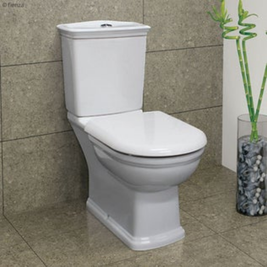 Fienza RAK Washington White Close-Coupled Toilet Suite, S-Trap 240