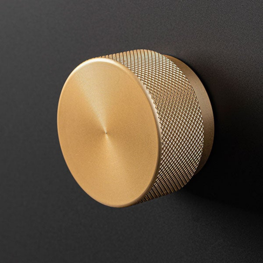 Momo Handles Graf Round Knob Brushed Dark Brass