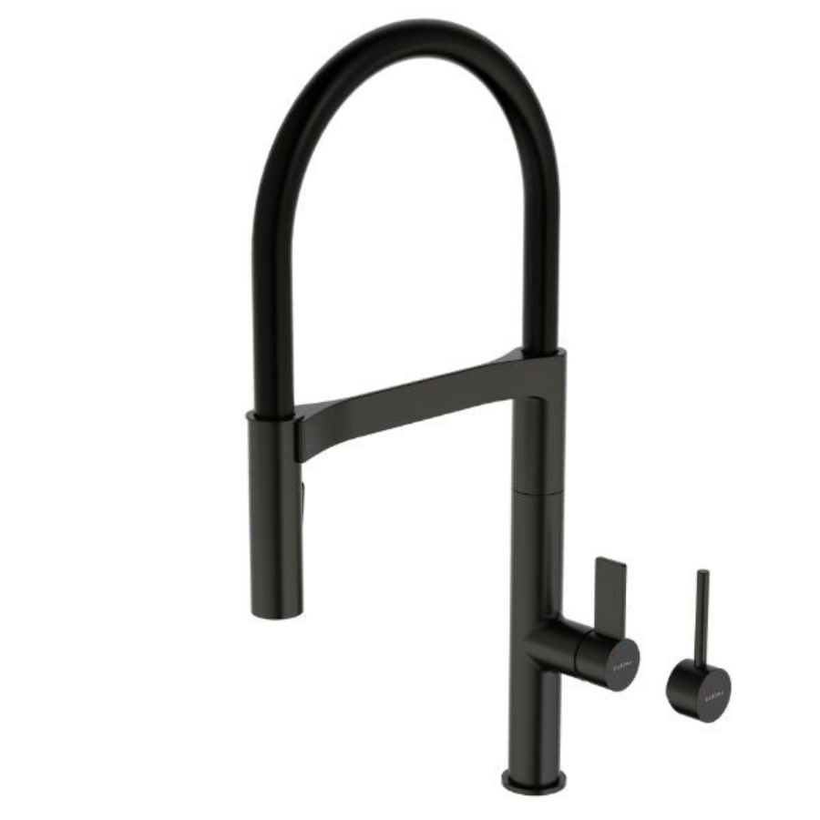Caroma Vogue Pull Down Sink Mixer - Matte Black