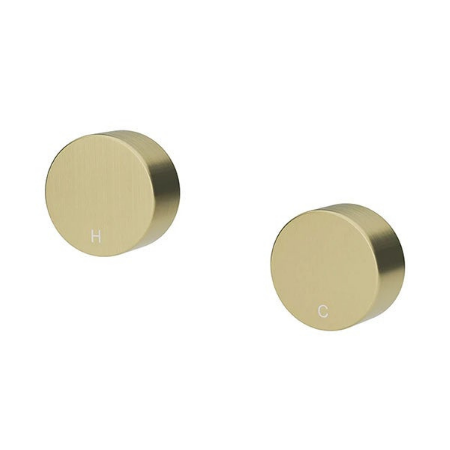Meir Circular Wall Taps Tiger Bronze