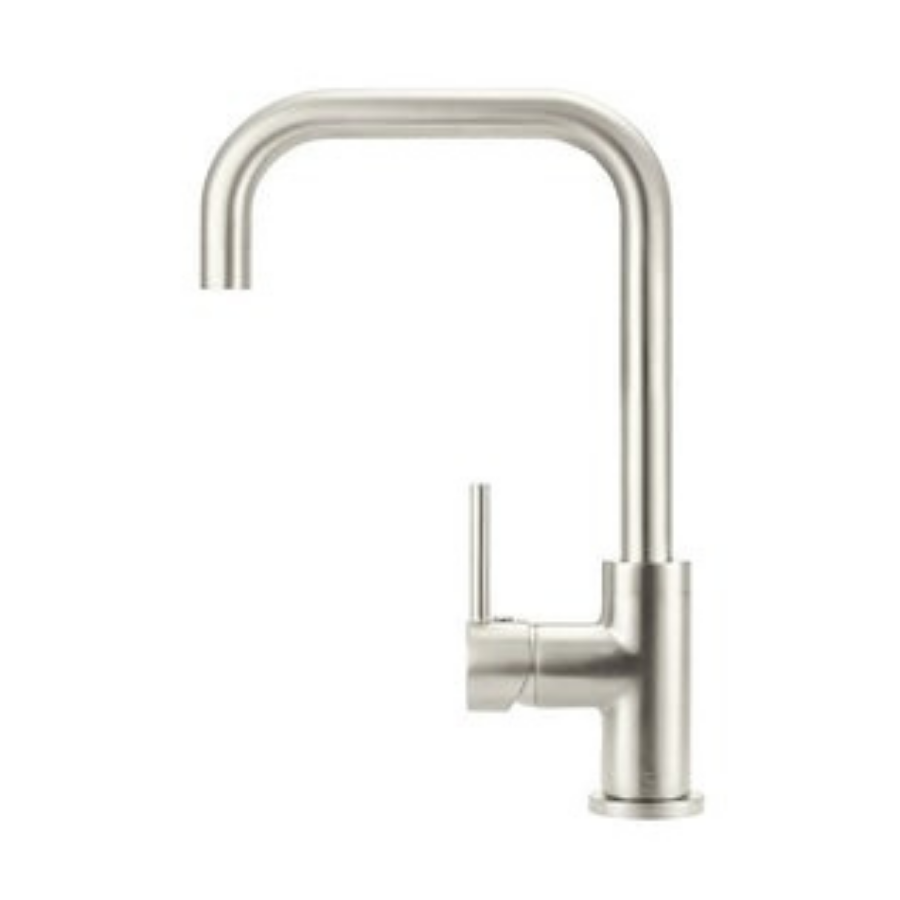 Meir Round Kitchen Mixer Brushed Nickel