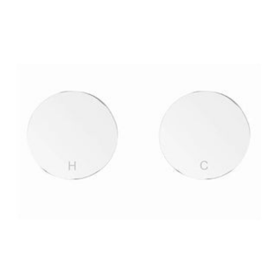 Meir Circular Wall Taps Polished Chrome