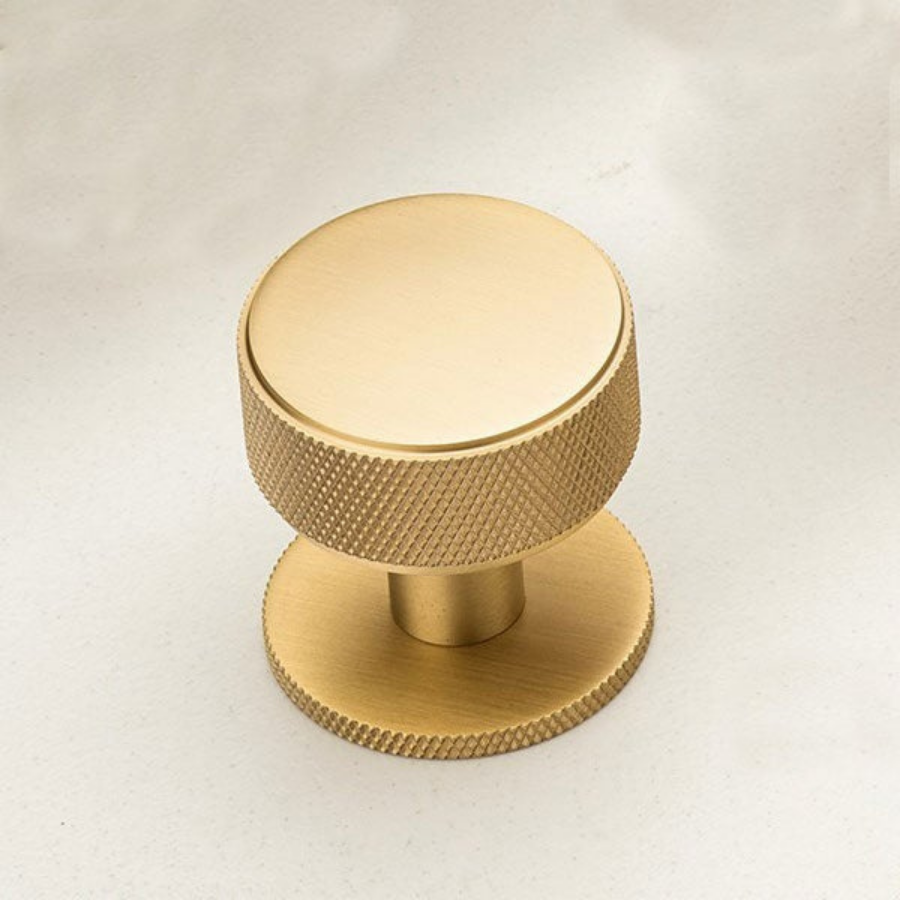 Momo Handles Belgravia Round Knob 35mm Brushed Satin Brass