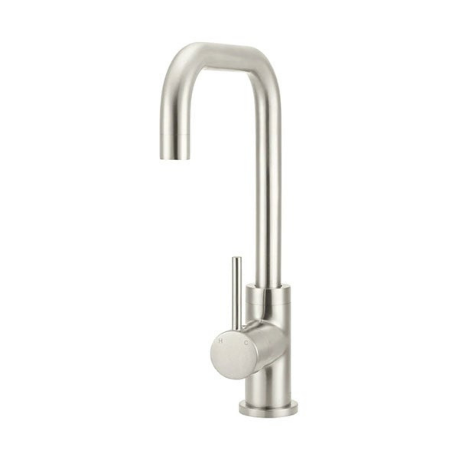 Meir Round Kitchen Mixer Brushed Nickel