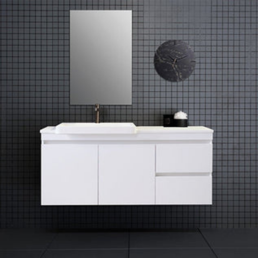 ADP Atlanta Semi-Recessed Wall Hung Vanity - Clearance Item