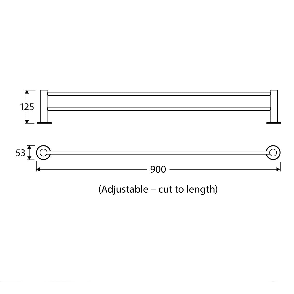 Fienza Stella Double Towel Rail