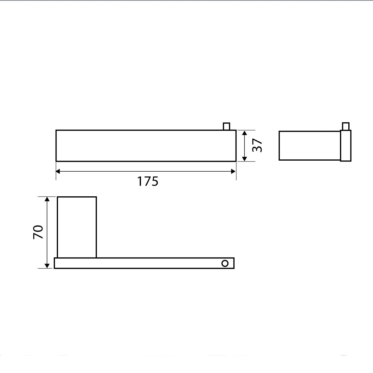 Fienza Koko Toilet Roll Holder, Matte Black