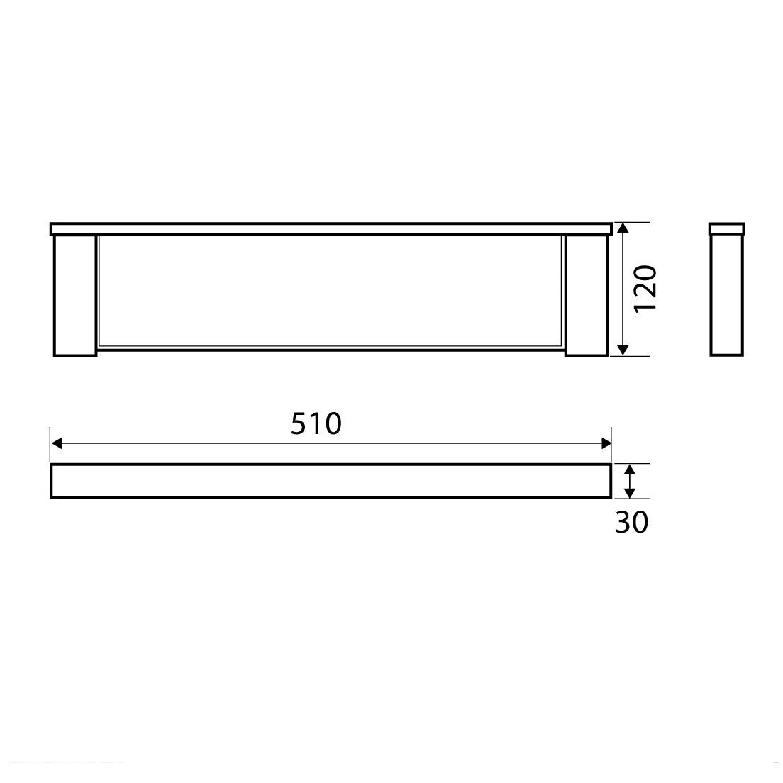 Fienza Koko Glass Shelf