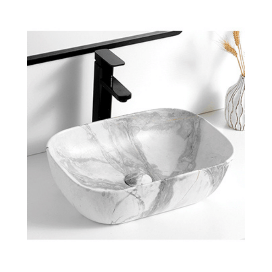 Vanity Basin - Deep Round edge - Marble