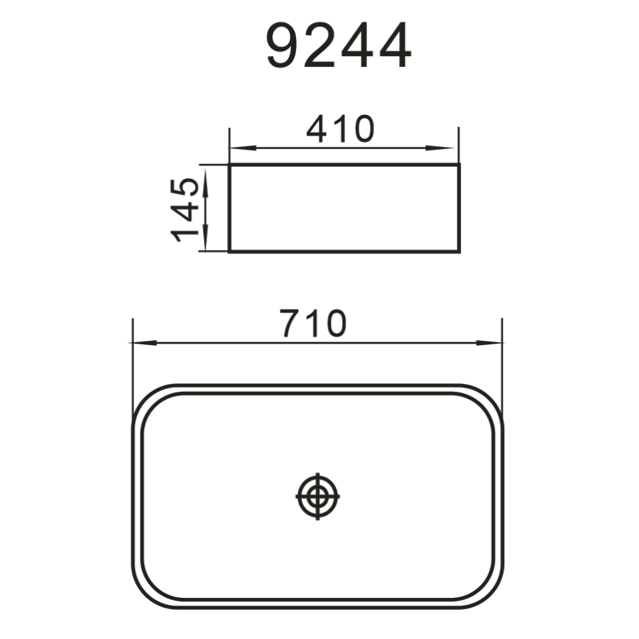 Vanity Basin - Kings maze - Matte Black