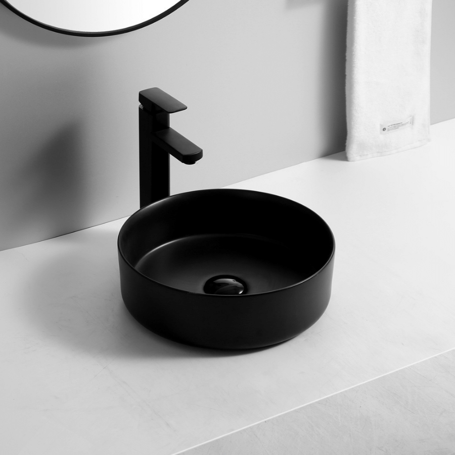 Vanity Basin - Deep Round - Matte Black