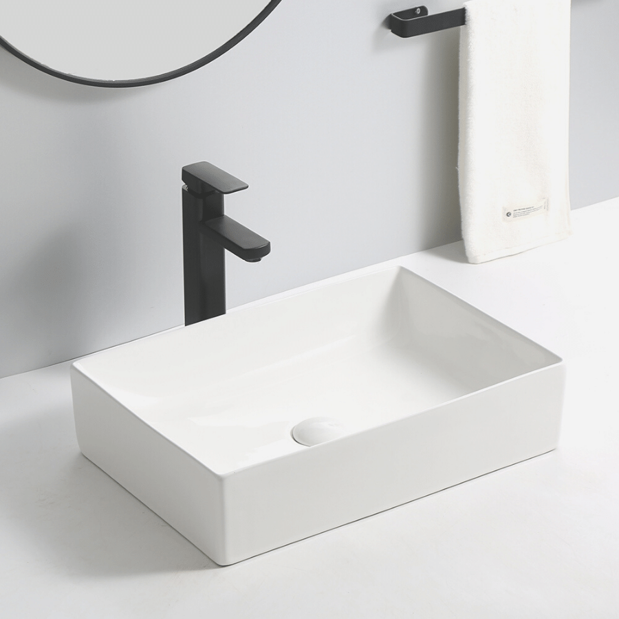 Vanity Basin - Rectangle - Matte White