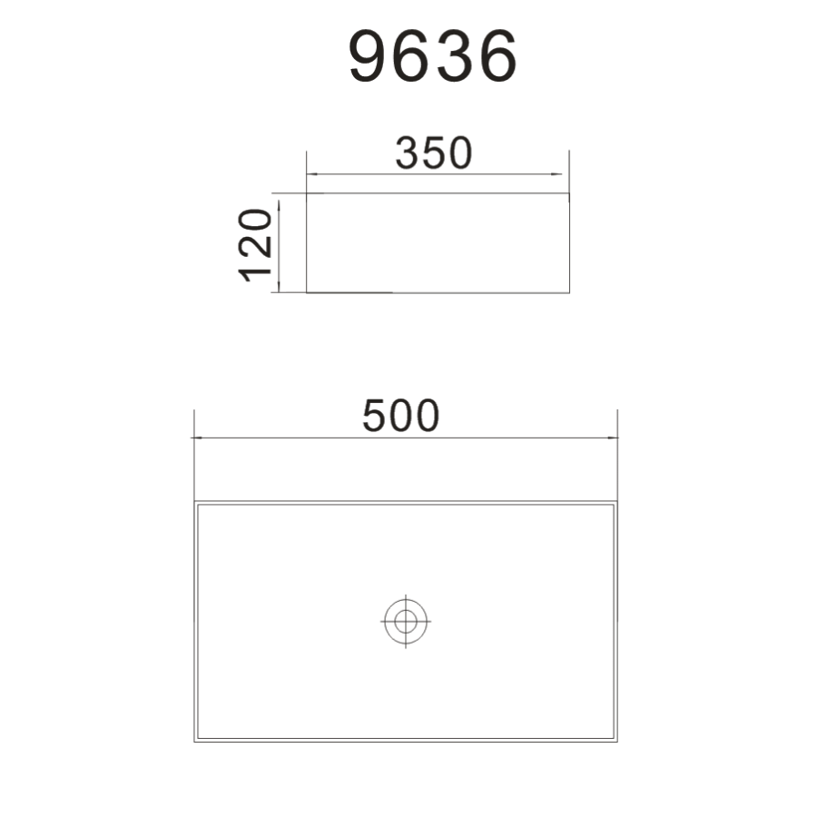 Vanity Basin - Rectangle - Matte White