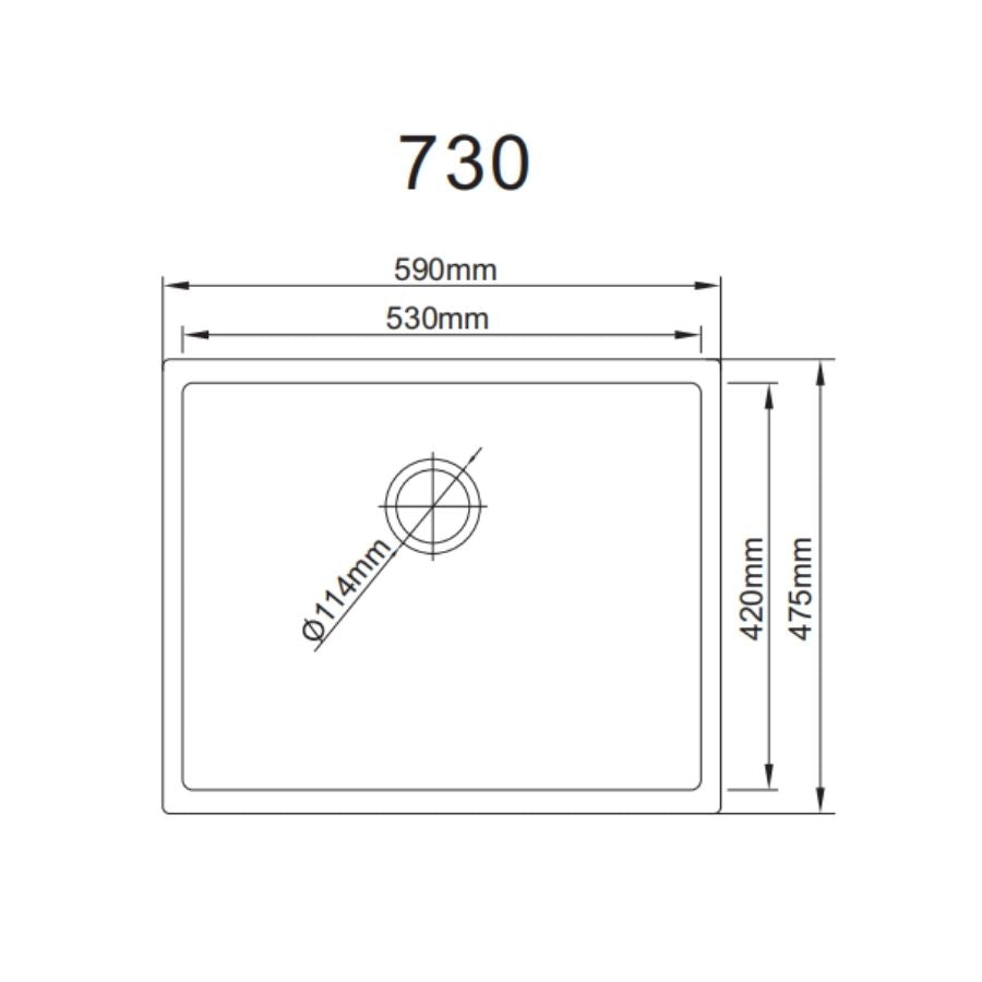 Undermount double Bowl Granite Kitchen Sink
