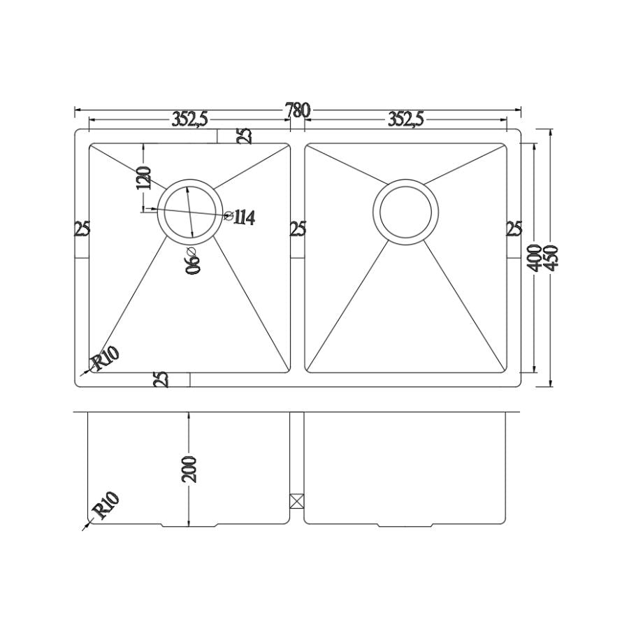 Undermount 1&1/2 Bowl Sink