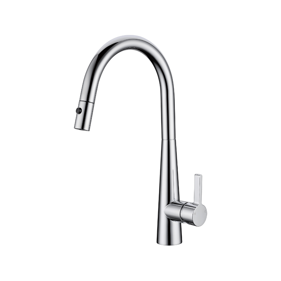 Round Tall Sink Mixer - Chrome