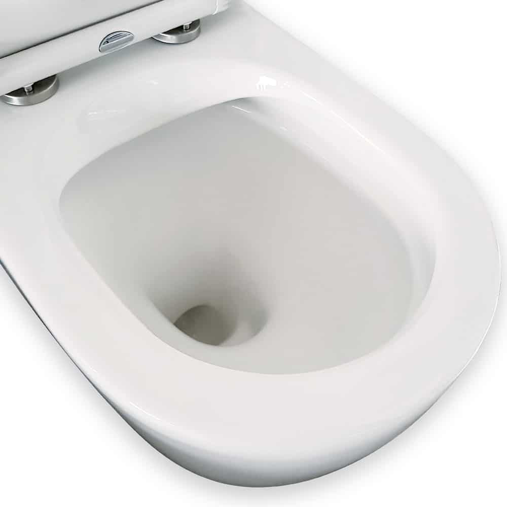 Fienza Koko Back-to-Wall Toilet Suite S Trap - Gloss White