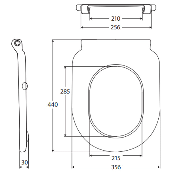 Fienza Stella Care Toilet Seat, Blue