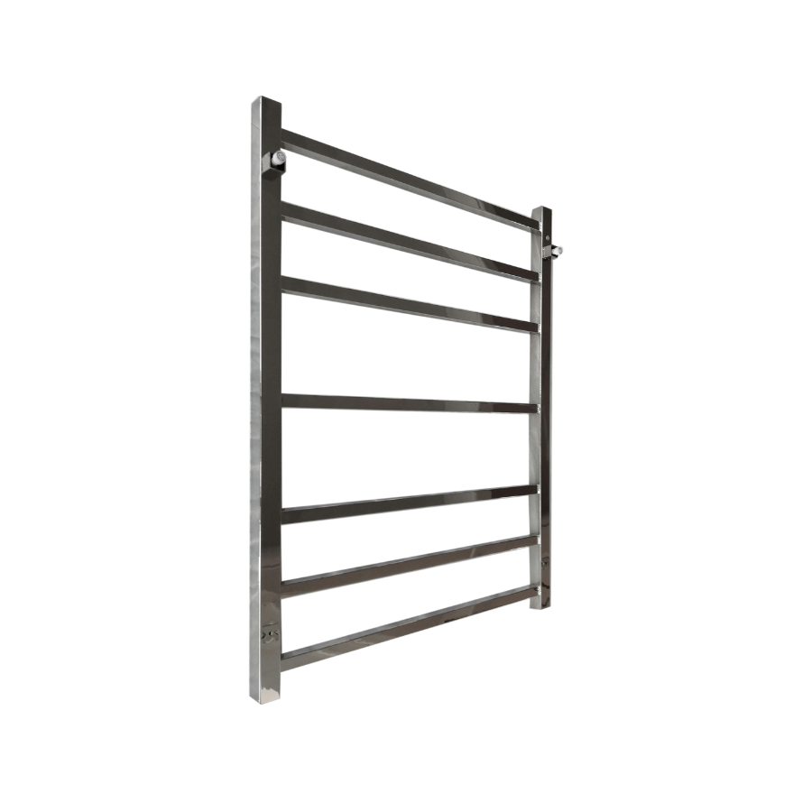 WALL MOUNTED BATHROOM Saven RAILS ELECTRIC HEATED TOWEL RAIL - Mirror Polished