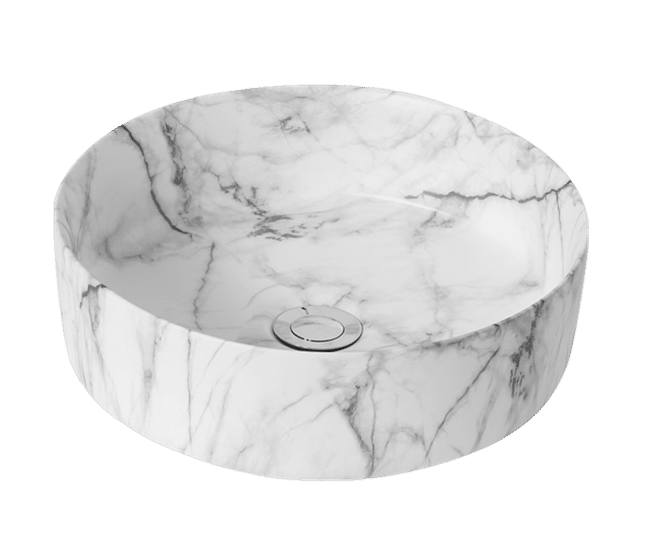 POSEIDON MATTE WHITE PA3636CRA CARRARA FINE CERAMIC BASIN