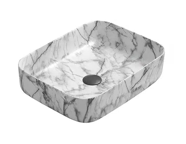 POSEIDON MATTE WHITE PA5039CRA CARRARA FINE CERAMIC BASIN