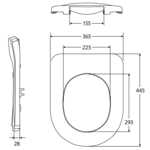 Fienza Stella Care Toilet Seat, Grey