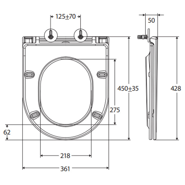 Fienza Slim Toilet Seat