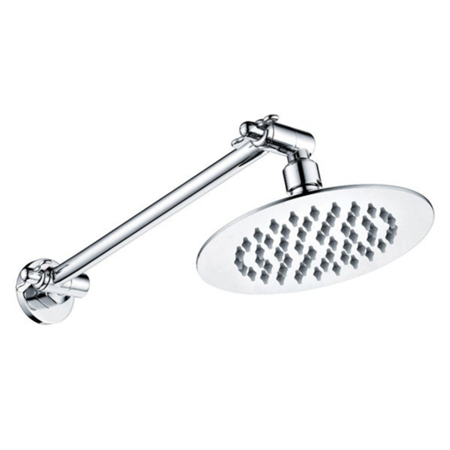 Fienza Slice Round Swivel Arm Wall Shower
