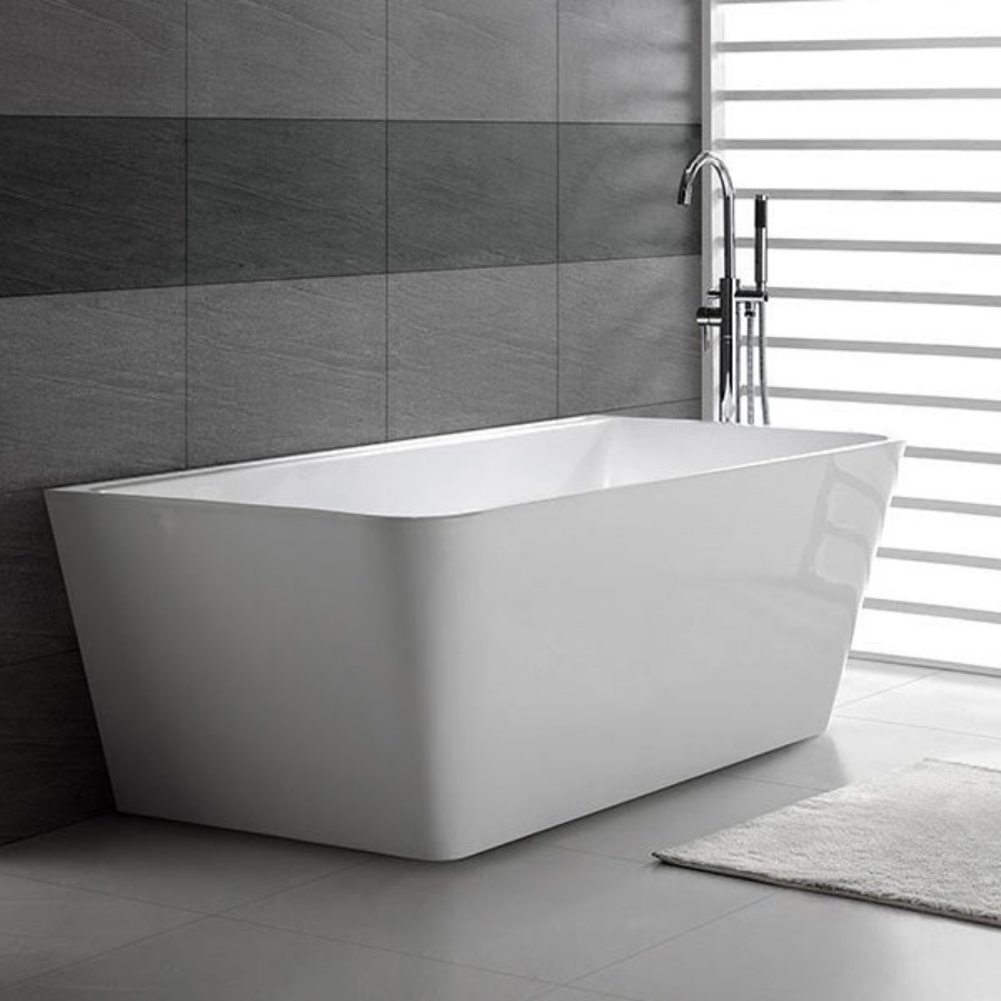Decina Aria Back-To-Wall Freestanding Bath