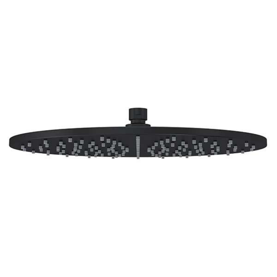 Meir Round Shower Rose 300mm Matte Black