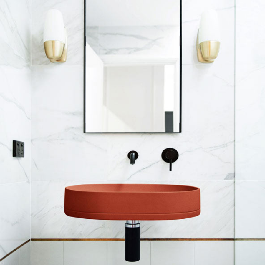 Nood Co Pill Basin Wall Hung Musk