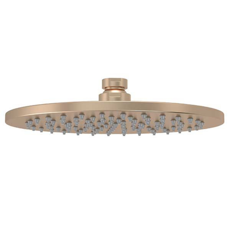 Meir Round Shower Rose 200mm Champagne