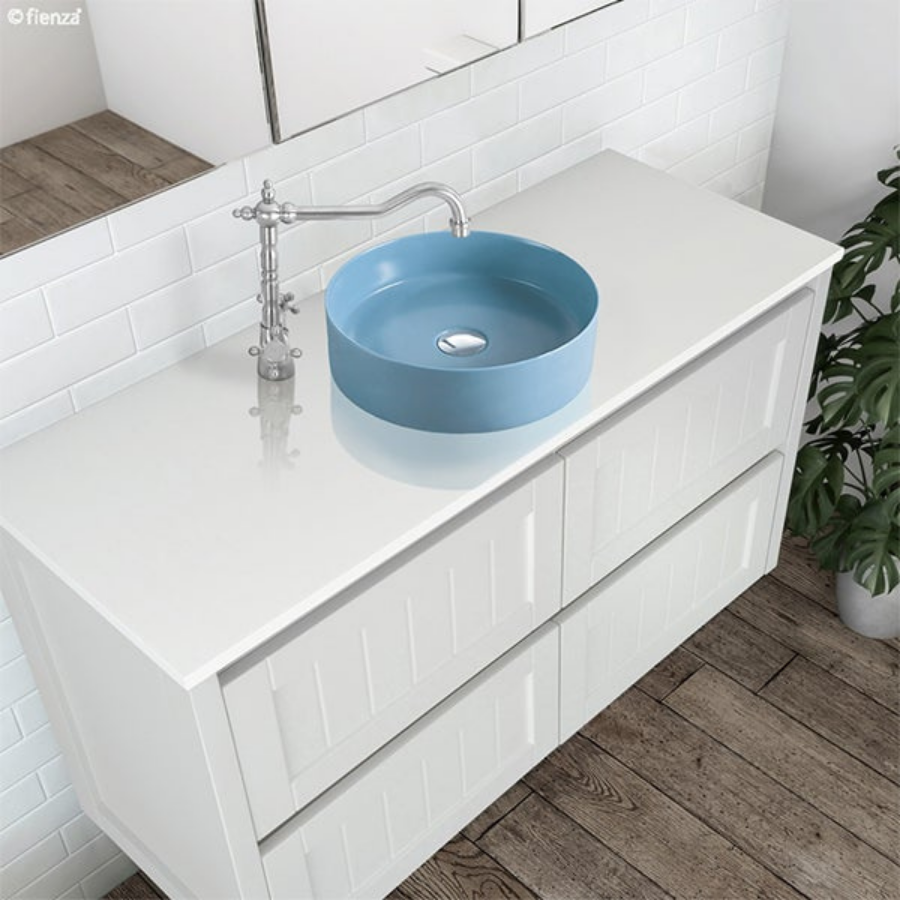 Fienza Reba Matte Blue Above Counter Basin