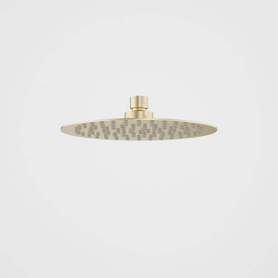 Caroma Urbane II Round Rain Shower Head 200mm Brushed Brass